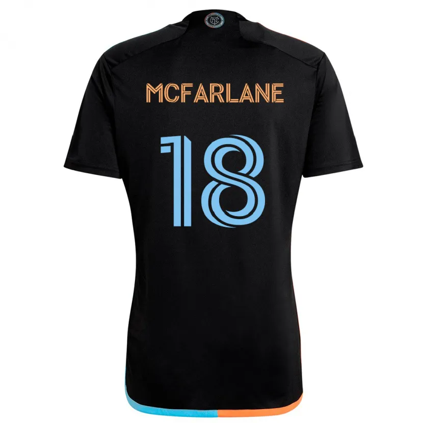 Danxen Pánské Christian Mcfarlane #18 Černá Oranžová Modrá Daleko Hráčské Dresy 2024/25 Dres