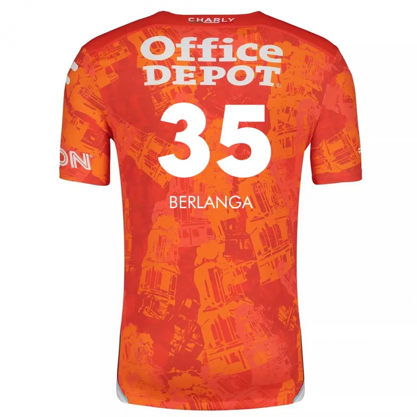 Danxen Pánské Jorge Berlanga #35 Oranžová Bílá Daleko Hráčské Dresy 2024/25 Dres