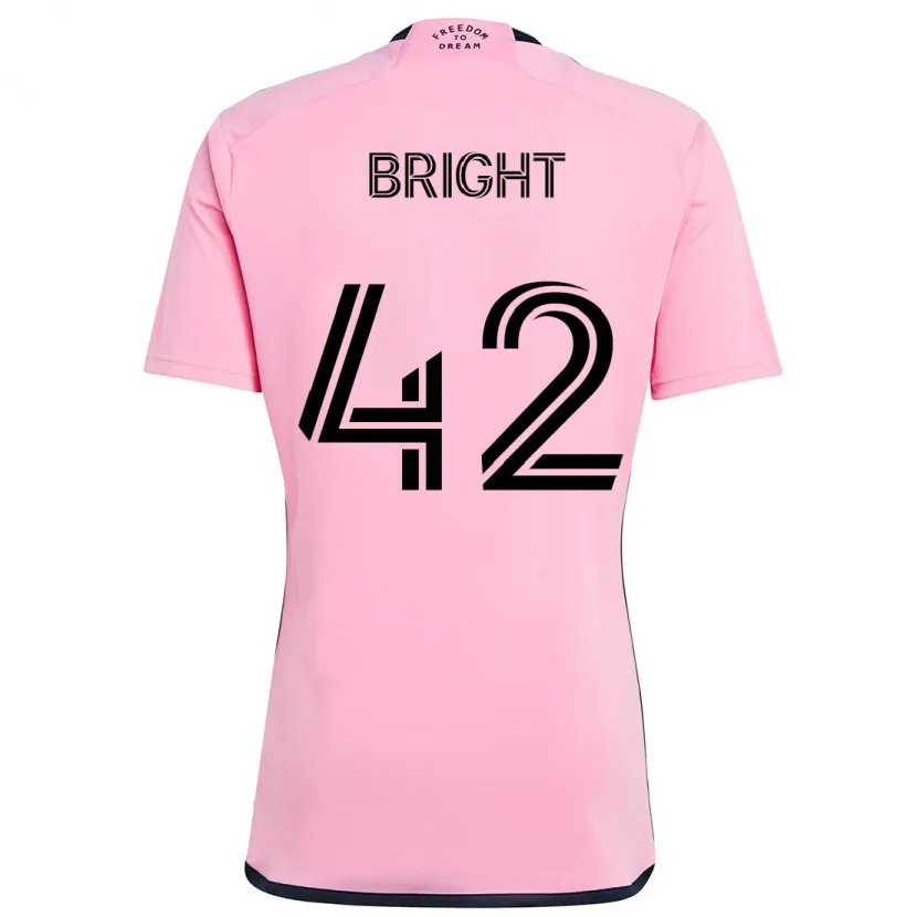 Danxen Dámské Yannick Bright #42 Růžový Domů Hráčské Dresy 2024/25 Dres