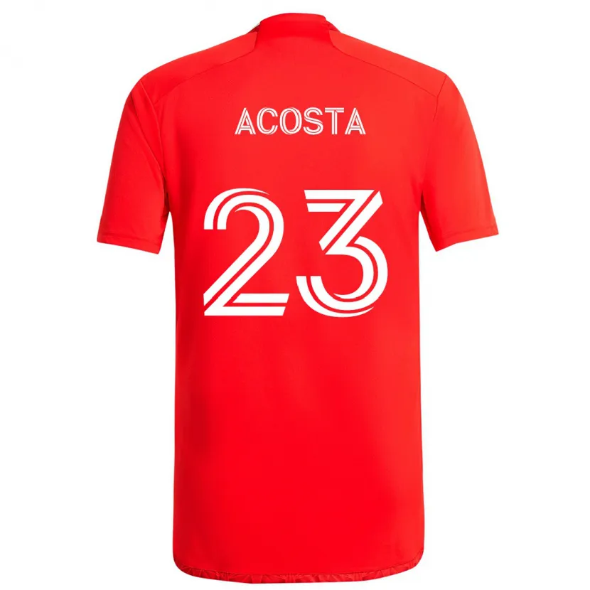 Danxen Dámské Kellyn Acosta #23 Červená Bílá Domů Hráčské Dresy 2024/25 Dres