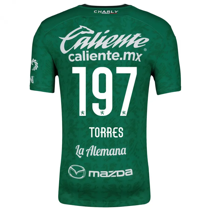 Danxen Dámské Erick Torres #197 Zelená Bílá Domů Hráčské Dresy 2024/25 Dres