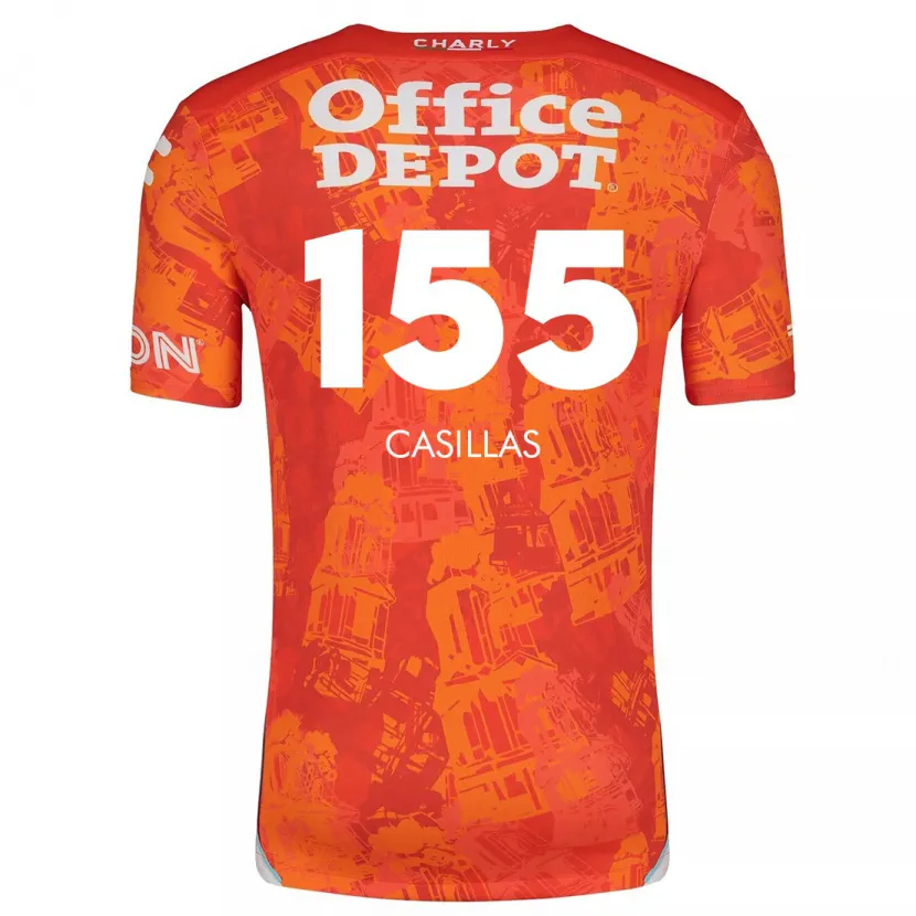 Danxen Dámské Johan Casillas #155 Oranžová Bílá Daleko Hráčské Dresy 2024/25 Dres