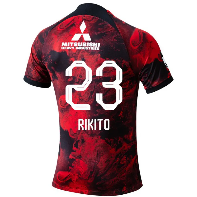 Danxen Dětské Rikito Inoue #23 Červená Černá Domů Hráčské Dresy 2024/25 Dres