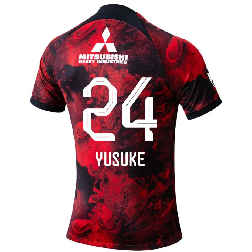 Danxen Dětské Yusuke Matsuo #24 Červená Černá Domů Hráčské Dresy 2024/25 Dres