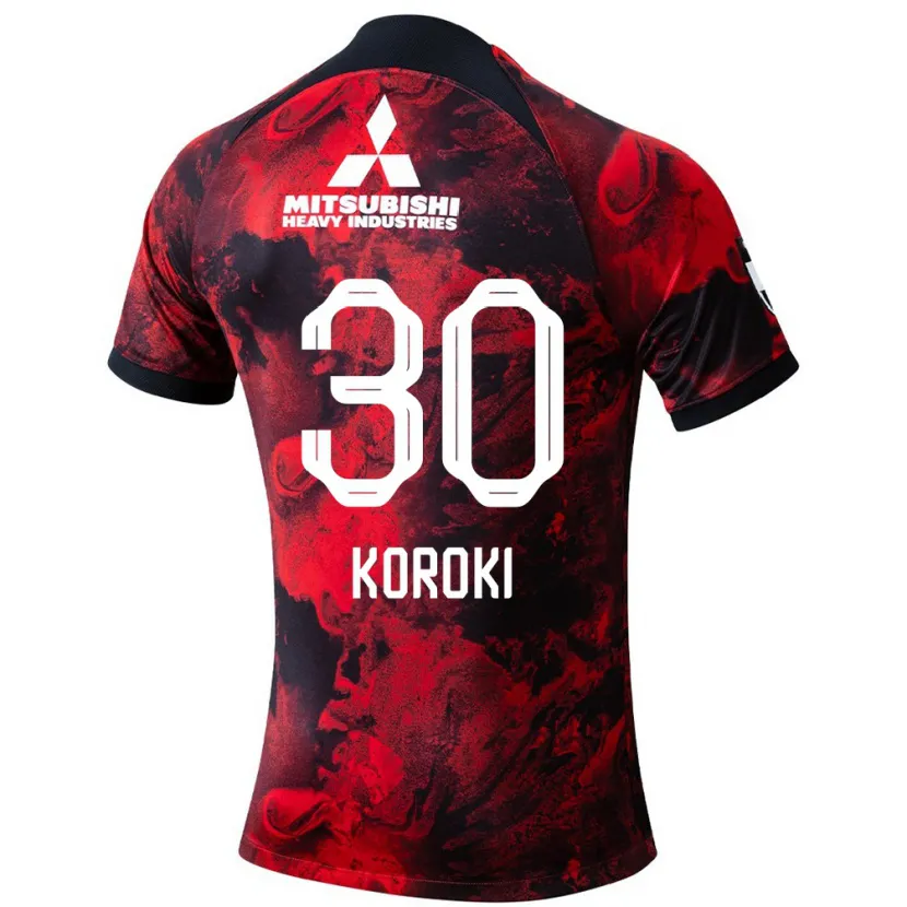 Danxen Dětské Shinzo Koroki #30 Červená Černá Domů Hráčské Dresy 2024/25 Dres