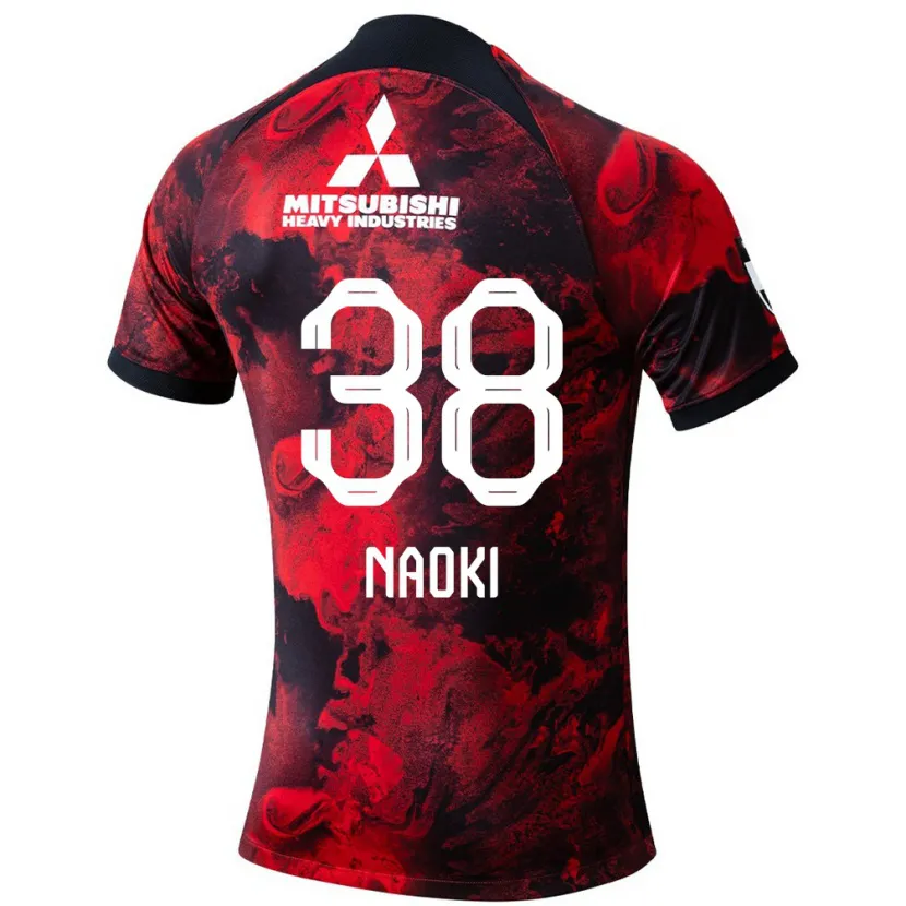 Danxen Dětské Naoki Maeda #38 Červená Černá Domů Hráčské Dresy 2024/25 Dres