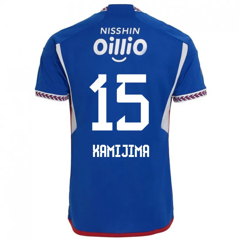 Danxen Dětské Takumi Kamijima #15 Modrá Bílá Červená Domů Hráčské Dresy 2024/25 Dres