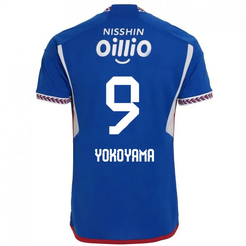 Danxen Dětské Shunsuke Yokoyama #9 Modrá Bílá Červená Domů Hráčské Dresy 2024/25 Dres