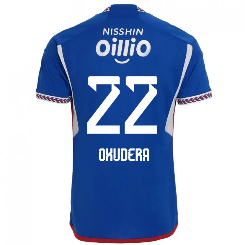 Danxen Dětské Minato Okudera #22 Modrá Bílá Červená Domů Hráčské Dresy 2024/25 Dres