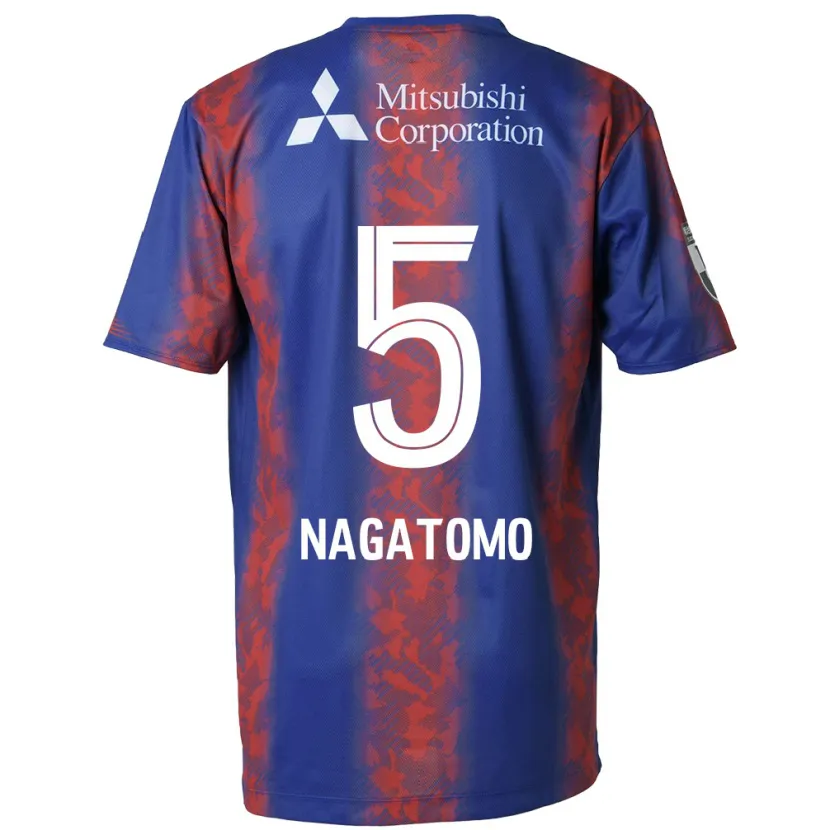 Danxen Dětské Yuto Nagatomo #5 Modrá Červená Domů Hráčské Dresy 2024/25 Dres