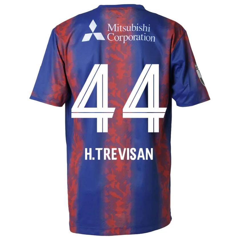 Danxen Dětské Henrique Trevisan #44 Modrá Červená Domů Hráčské Dresy 2024/25 Dres