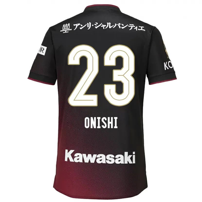 Danxen Dětské Sota Onishi #23 Černá Červená Domů Hráčské Dresy 2024/25 Dres