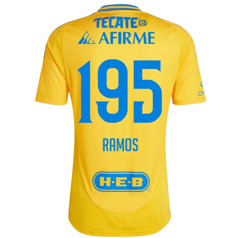 Danxen Dětské Rodrigo Ramos #195 Zlatožlutá Domů Hráčské Dresy 2024/25 Dres