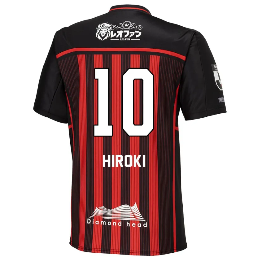 Danxen Dětské Hiroki Miyazawa #10 Červená Černá Domů Hráčské Dresy 2024/25 Dres