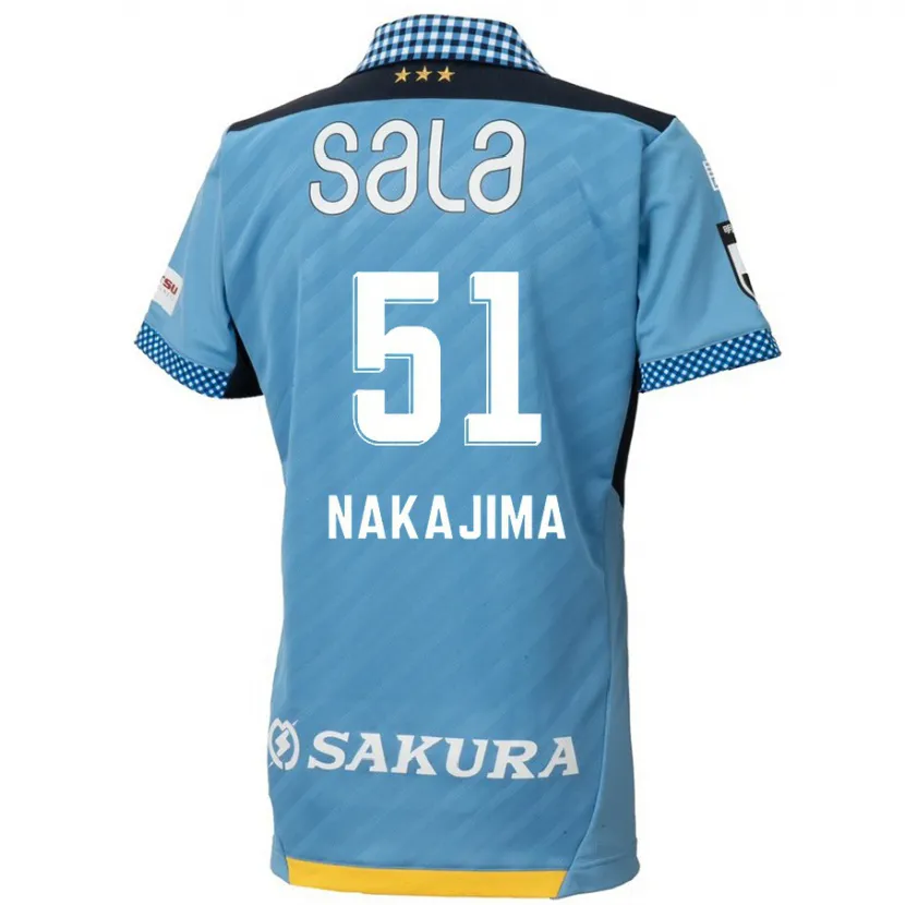 Danxen Dětské Keitaro Nakajima #51 Modrá Černá Domů Hráčské Dresy 2024/25 Dres