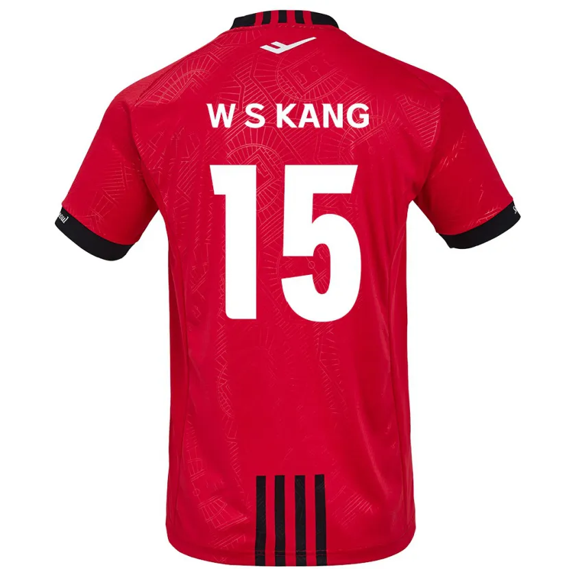 Danxen Dětské Sang-Woo Kang #15 Červená Černá Domů Hráčské Dresy 2024/25 Dres