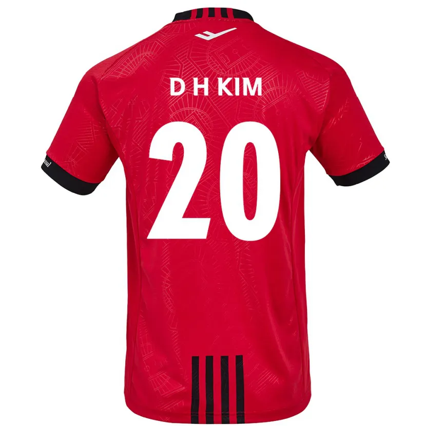 Danxen Dětské Hyeon-Deok Kim #20 Červená Černá Domů Hráčské Dresy 2024/25 Dres