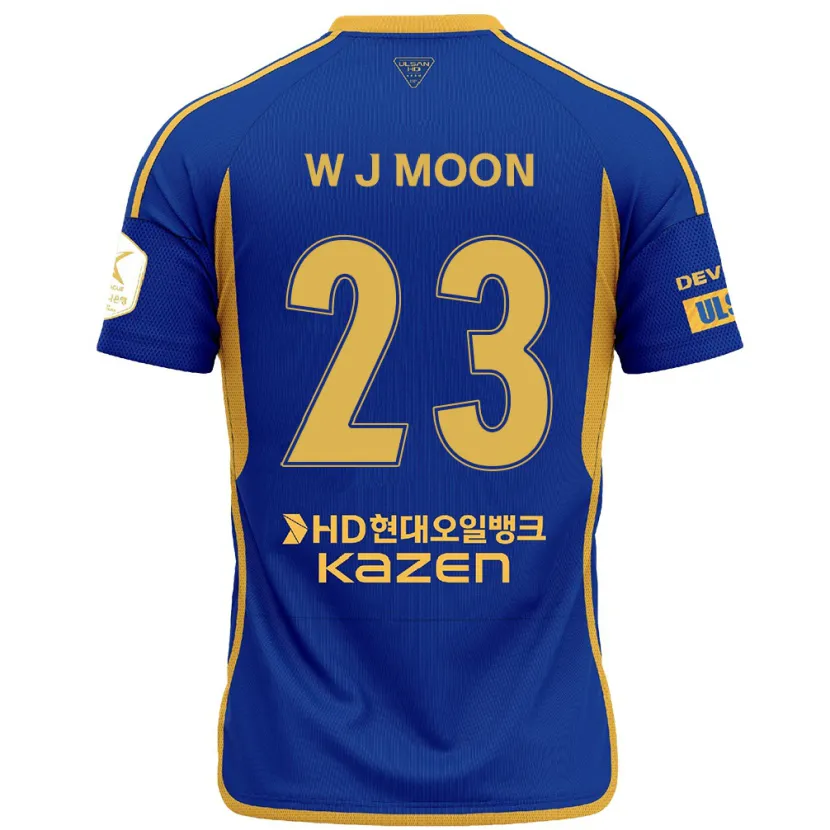 Danxen Dětské Ji-Won Moon #23 Modrá Žlutá Domů Hráčské Dresy 2024/25 Dres