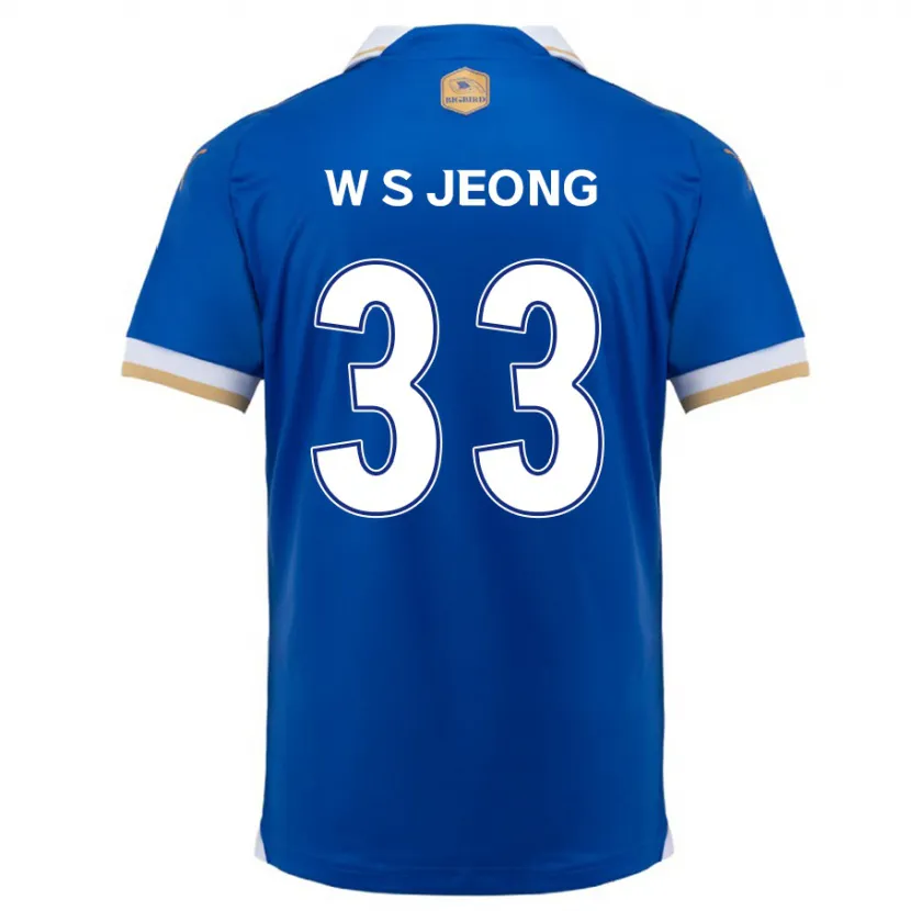 Danxen Dětské Seo-Woo Jeong #33 Modrá Bílá Domů Hráčské Dresy 2024/25 Dres