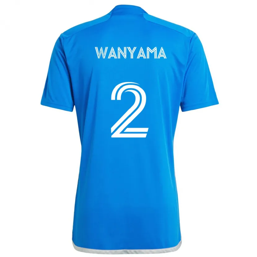 Danxen Dětské Victor Wanyama #2 Modrá Bílá Domů Hráčské Dresy 2024/25 Dres