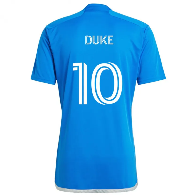 Danxen Dětské Bryce Duke #10 Modrá Bílá Domů Hráčské Dresy 2024/25 Dres