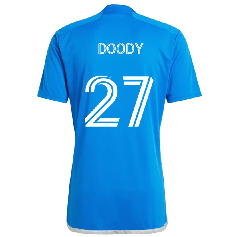 Danxen Dětské Grayson Doody #27 Modrá Bílá Domů Hráčské Dresy 2024/25 Dres