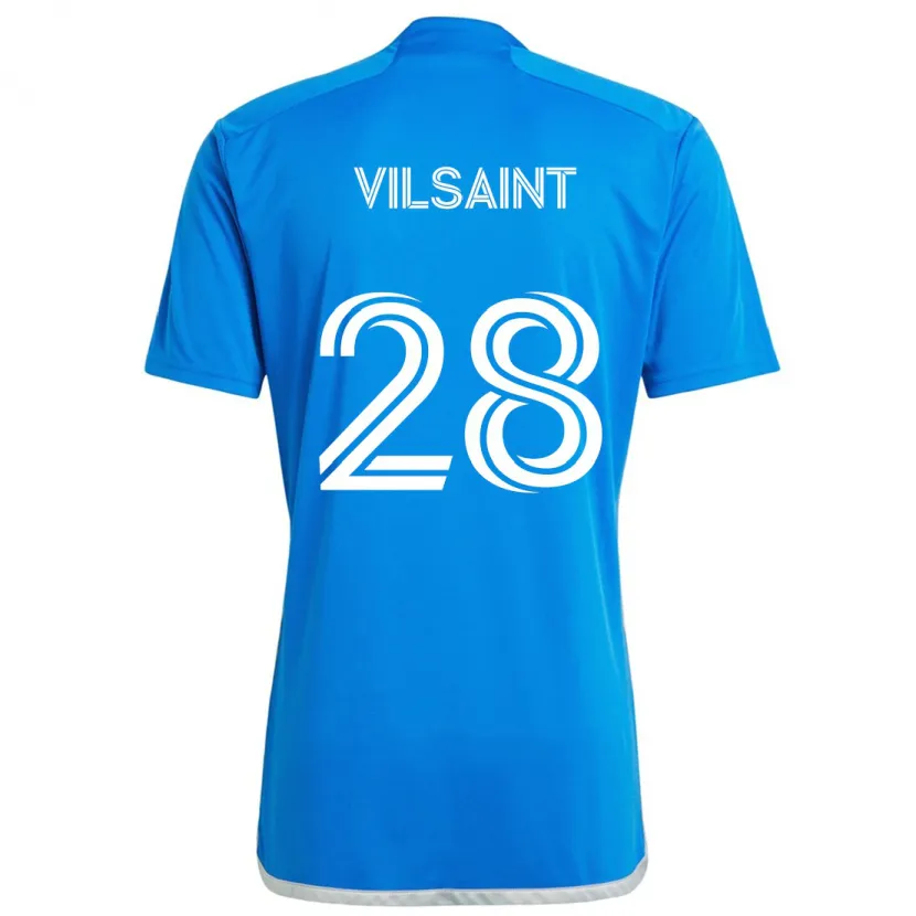 Danxen Dětské Jules-Anthony Vilsaint #28 Modrá Bílá Domů Hráčské Dresy 2024/25 Dres