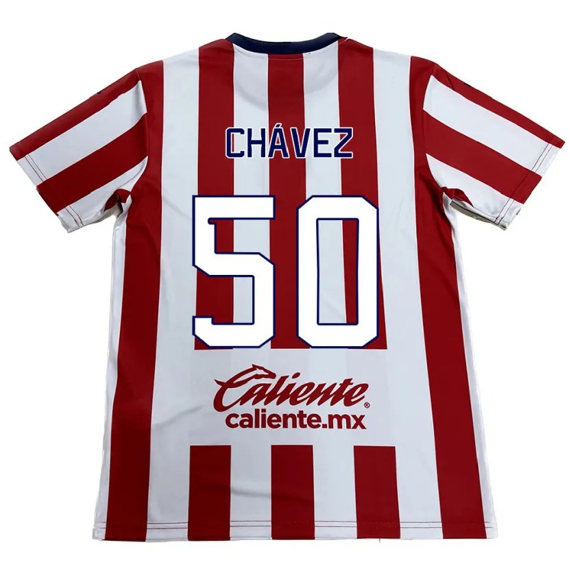 Danxen Dětské Mateo Chávez #50 Červená Bílá Domů Hráčské Dresy 2024/25 Dres