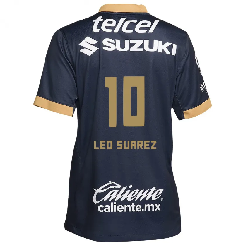 Danxen Dětské Leo Suárez #10 Obsidián Zlato Bílá Daleko Hráčské Dresy 2024/25 Dres