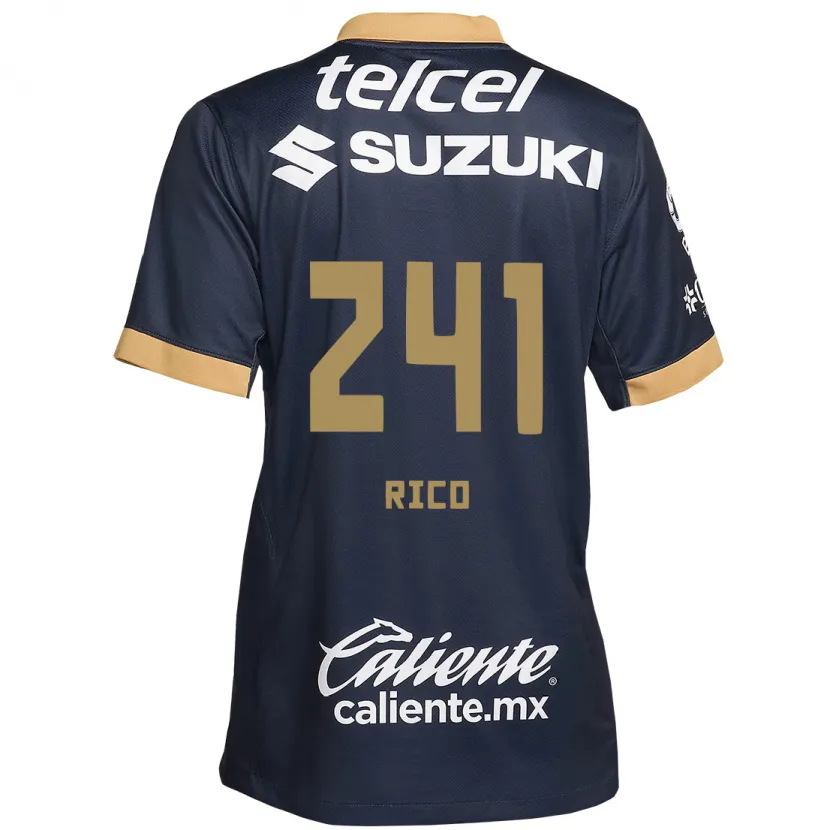 Danxen Dětské Ángel Rico #241 Obsidián Zlato Bílá Daleko Hráčské Dresy 2024/25 Dres