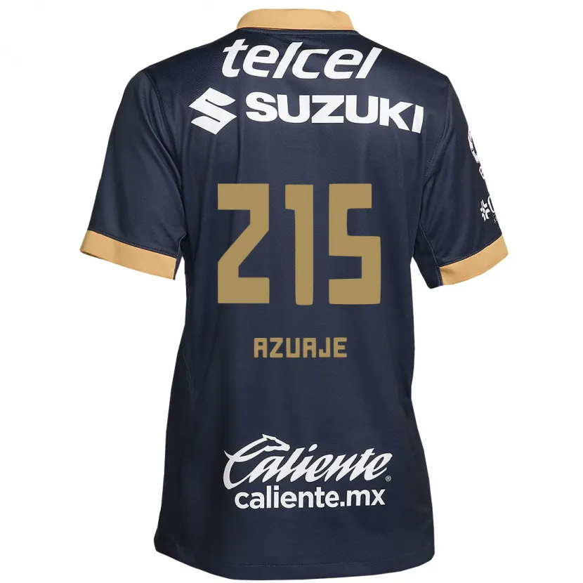 Danxen Dětské Ángel Azuaje #215 Obsidián Zlato Bílá Daleko Hráčské Dresy 2024/25 Dres