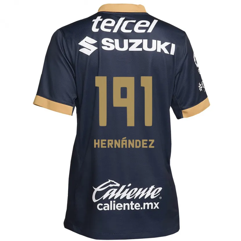 Danxen Dětské Marco Hernández #191 Obsidián Zlato Bílá Daleko Hráčské Dresy 2024/25 Dres