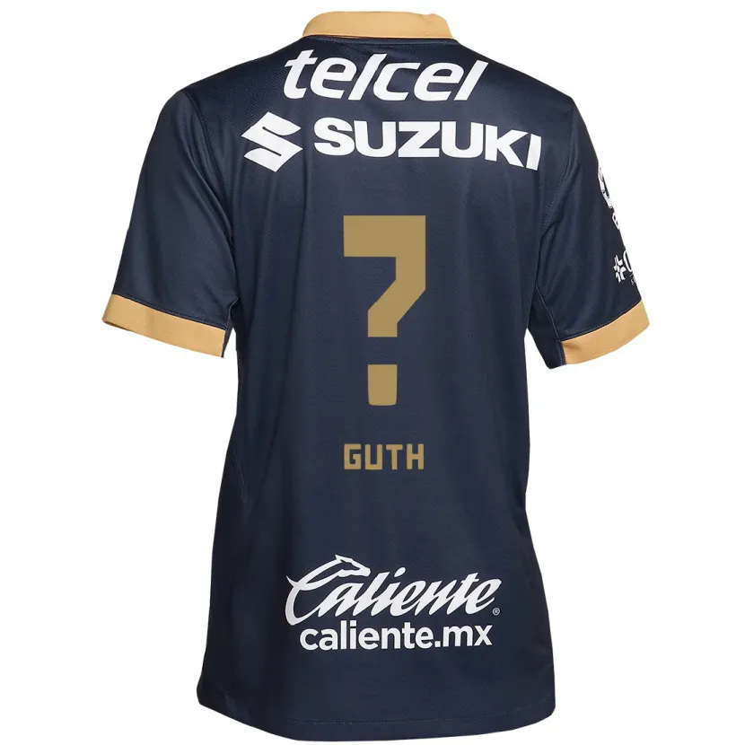 Danxen Dětské Tiago Guth #0 Obsidián Zlato Bílá Daleko Hráčské Dresy 2024/25 Dres