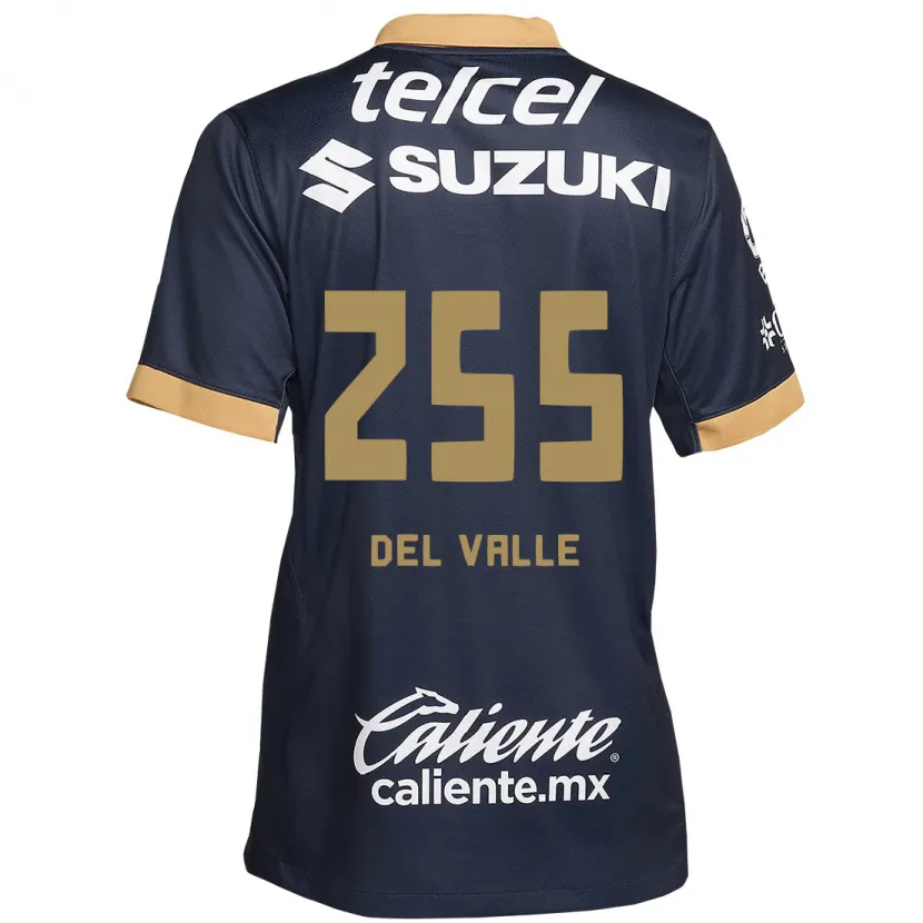 Danxen Dětské Yonathan Del Valle #255 Obsidián Zlato Bílá Daleko Hráčské Dresy 2024/25 Dres