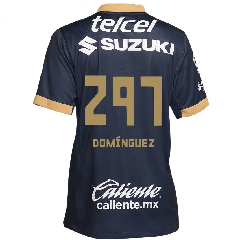 Danxen Dětské Julio Domínguez #297 Obsidián Zlato Bílá Daleko Hráčské Dresy 2024/25 Dres