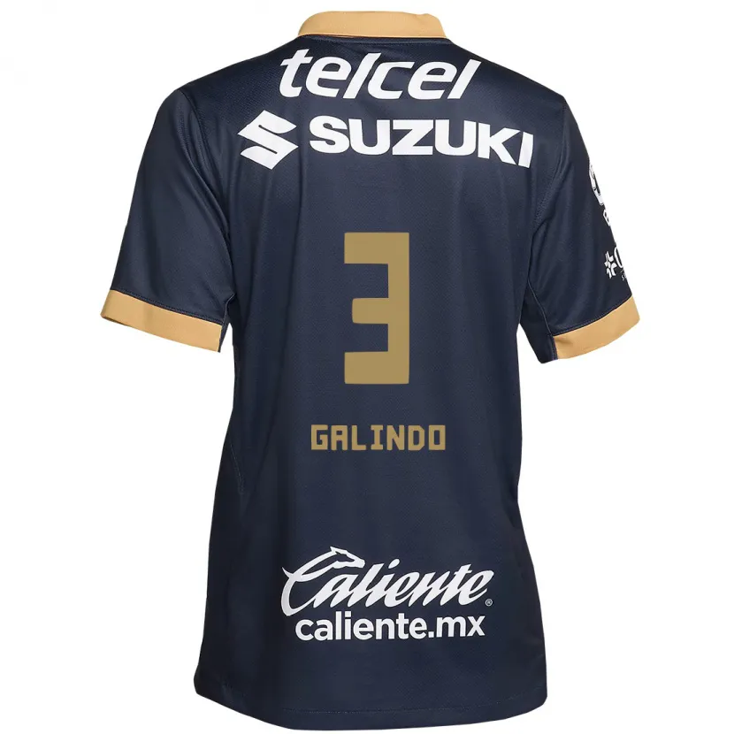 Danxen Dětské Ricardo Galindo #3 Obsidián Zlato Bílá Daleko Hráčské Dresy 2024/25 Dres