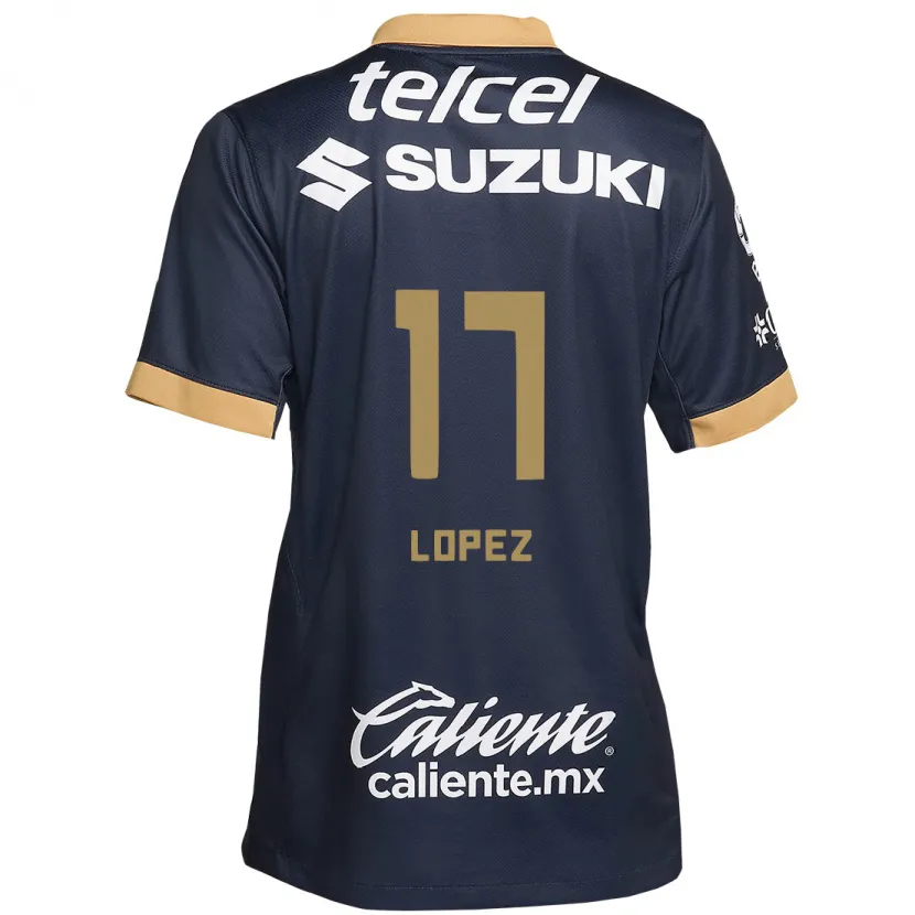 Danxen Dětské Leonel Lopez #17 Obsidián Zlato Bílá Daleko Hráčské Dresy 2024/25 Dres