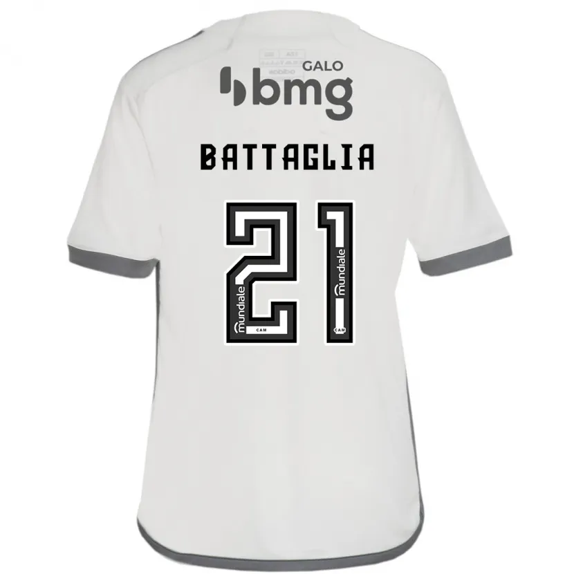 Danxen Dětské Rodrigo Battaglia #21 Off White Daleko Hráčské Dresy 2024/25 Dres