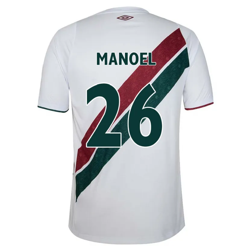 Danxen Dětské Manoel #26 Bílá Zelená Kaštanová Daleko Hráčské Dresy 2024/25 Dres