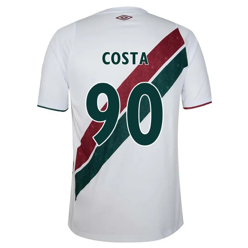 Danxen Dětské Douglas Costa #90 Bílá Zelená Kaštanová Daleko Hráčské Dresy 2024/25 Dres