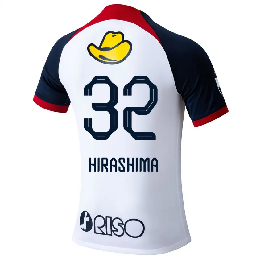 Danxen Dětské Daigo Hirashima #32 Bílá Modrá Červená Daleko Hráčské Dresy 2024/25 Dres