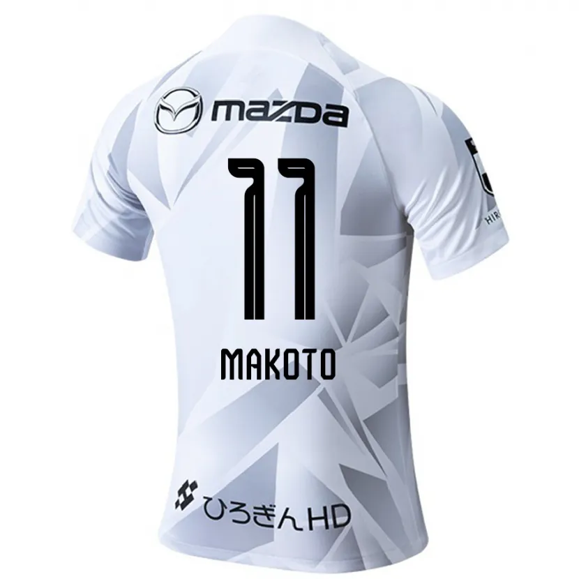 Danxen Dětské Makoto Mitsuta #11 Bílá Šedá Černá Daleko Hráčské Dresy 2024/25 Dres