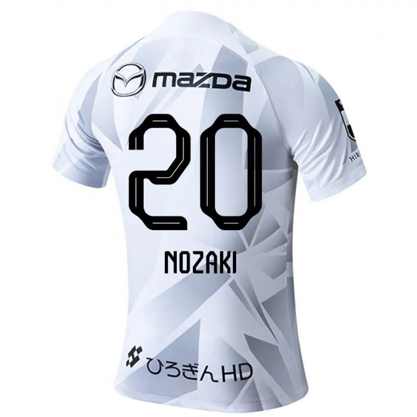 Danxen Dětské Kota Nozaki #20 Bílá Šedá Černá Daleko Hráčské Dresy 2024/25 Dres