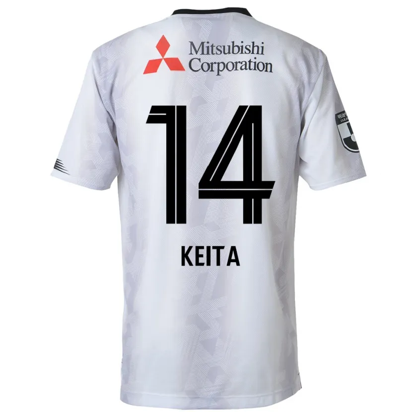 Danxen Dětské Keita Yamashita #14 Bílý Černý Daleko Hráčské Dresy 2024/25 Dres