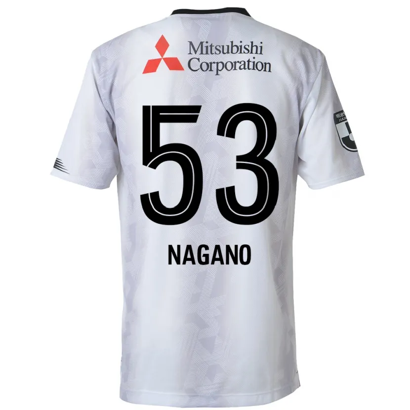 Danxen Dětské Shuto Nagano #53 Bílý Černý Daleko Hráčské Dresy 2024/25 Dres