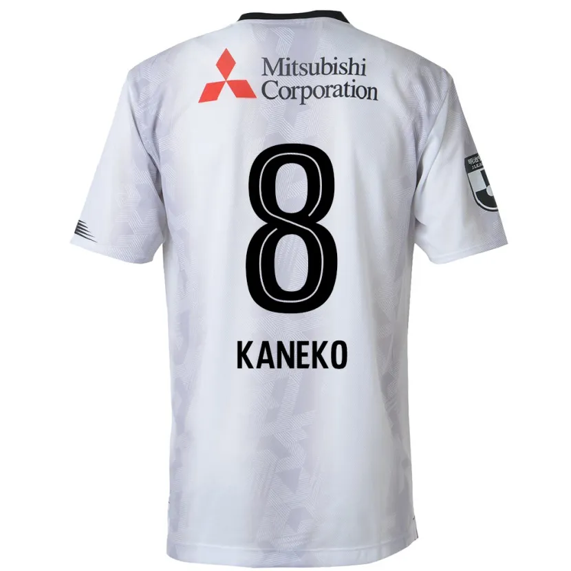 Danxen Dětské Shunsuke Kaneko #8 Bílý Černý Daleko Hráčské Dresy 2024/25 Dres