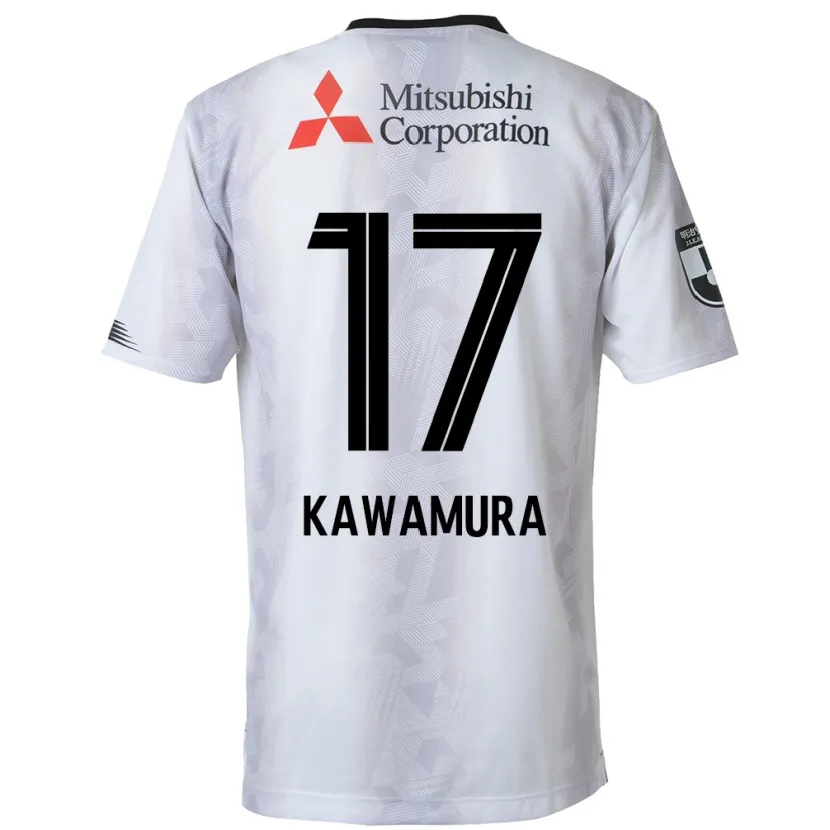 Danxen Dětské Riku Kawamura #17 Bílý Černý Daleko Hráčské Dresy 2024/25 Dres