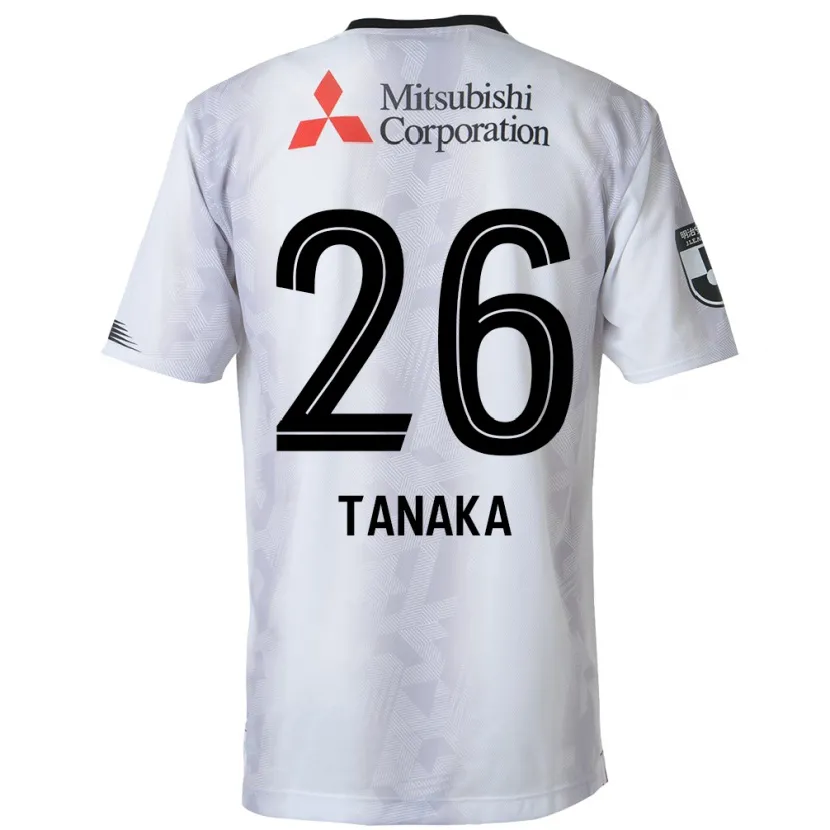 Danxen Dětské Haruto Tanaka #26 Bílý Černý Daleko Hráčské Dresy 2024/25 Dres