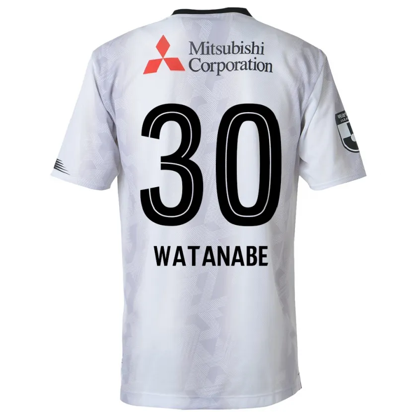 Danxen Dětské Matthew Watanabe #30 Bílý Černý Daleko Hráčské Dresy 2024/25 Dres