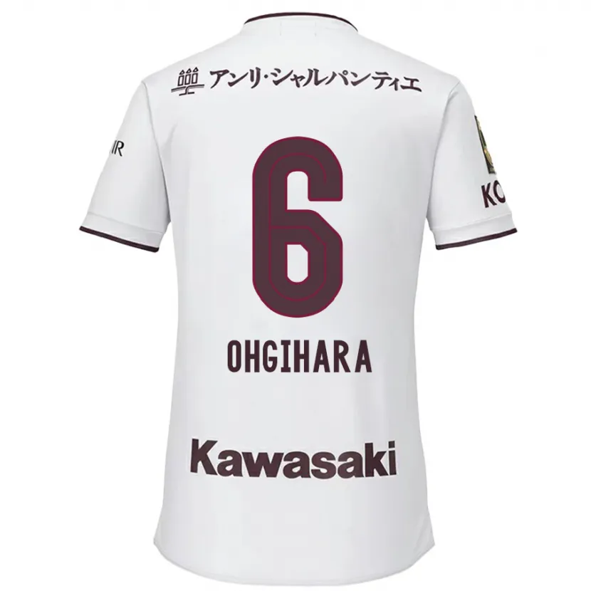 Danxen Dětské Takahiro Ogihara #6 Bílá Červená Daleko Hráčské Dresy 2024/25 Dres